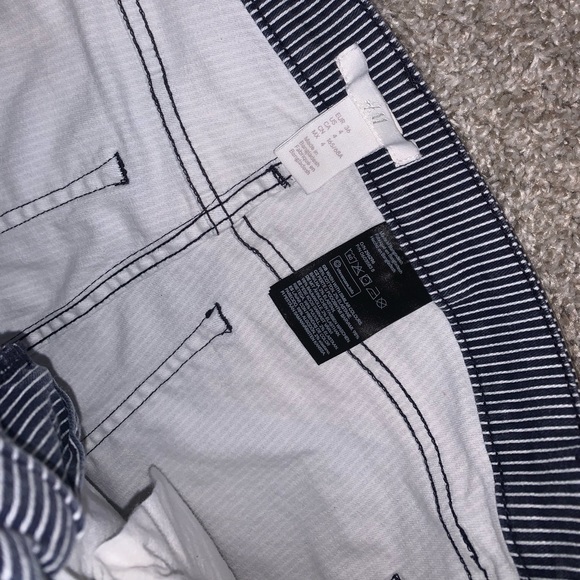 H&M Dark Blue High Waist Jean shorts size 4 - Picture 6 of 7